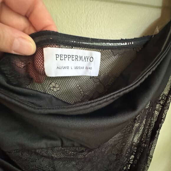 Peppermayo Black Strapless Maxi Dress - Picture 5 of 9